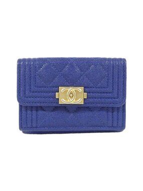Chanel Line Wallet Blue
